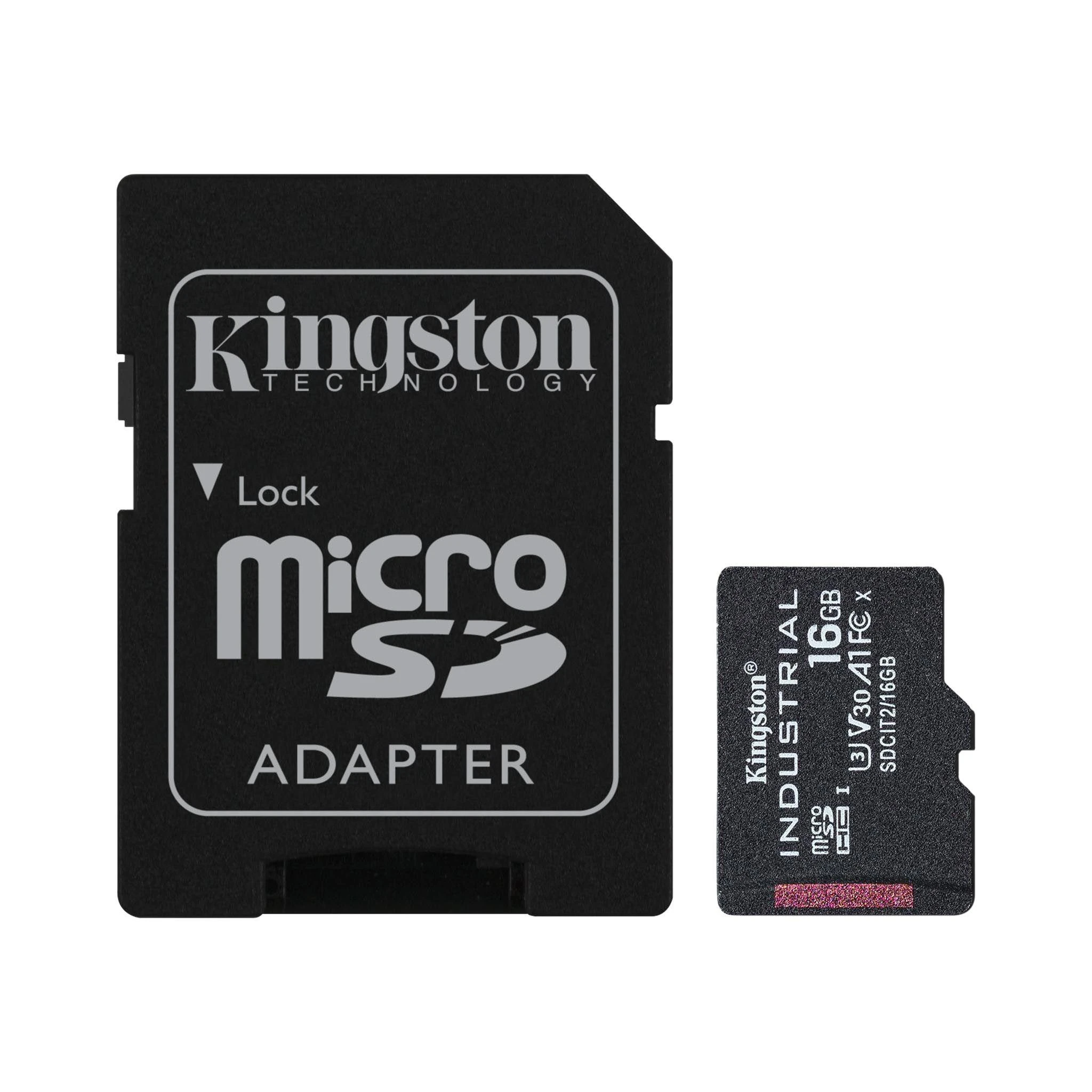 Kingston 16GB micro SD kortelė su SD adapteriu