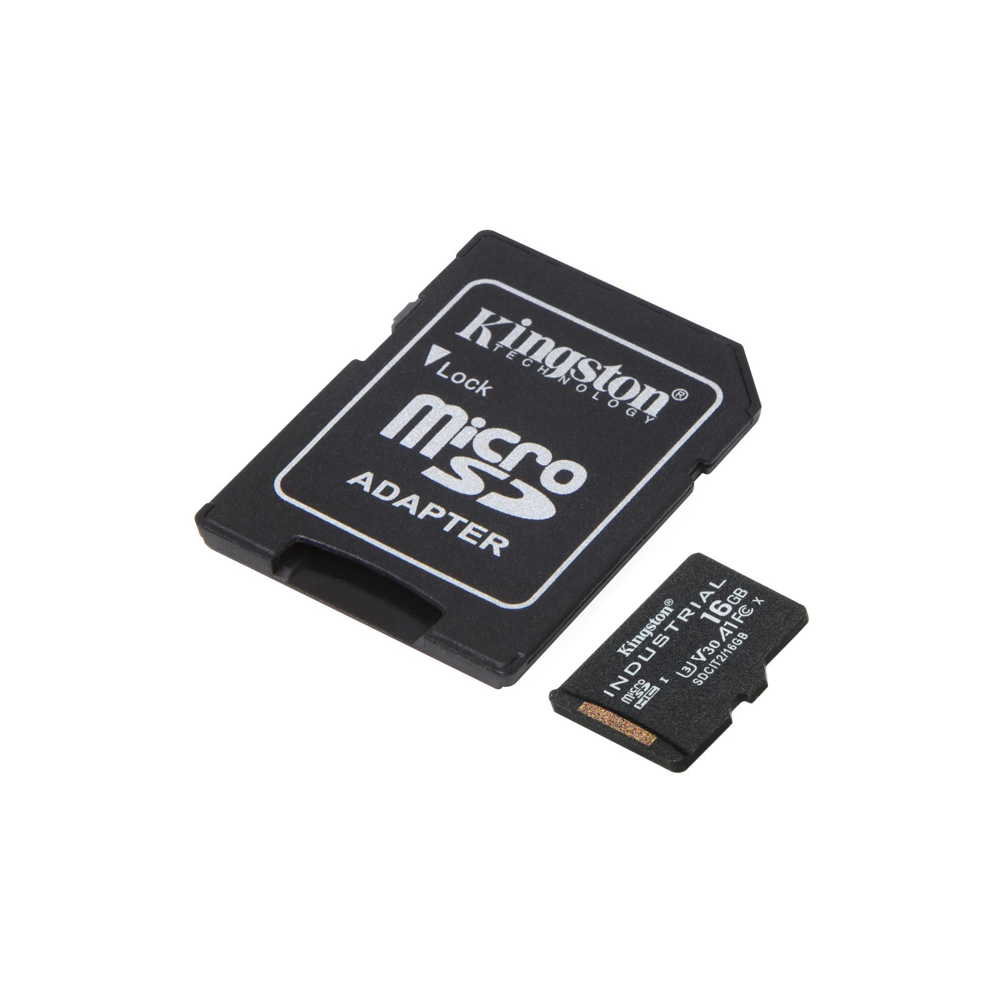 Kingston 16GB micro SD atminties kortelė su adapteriu