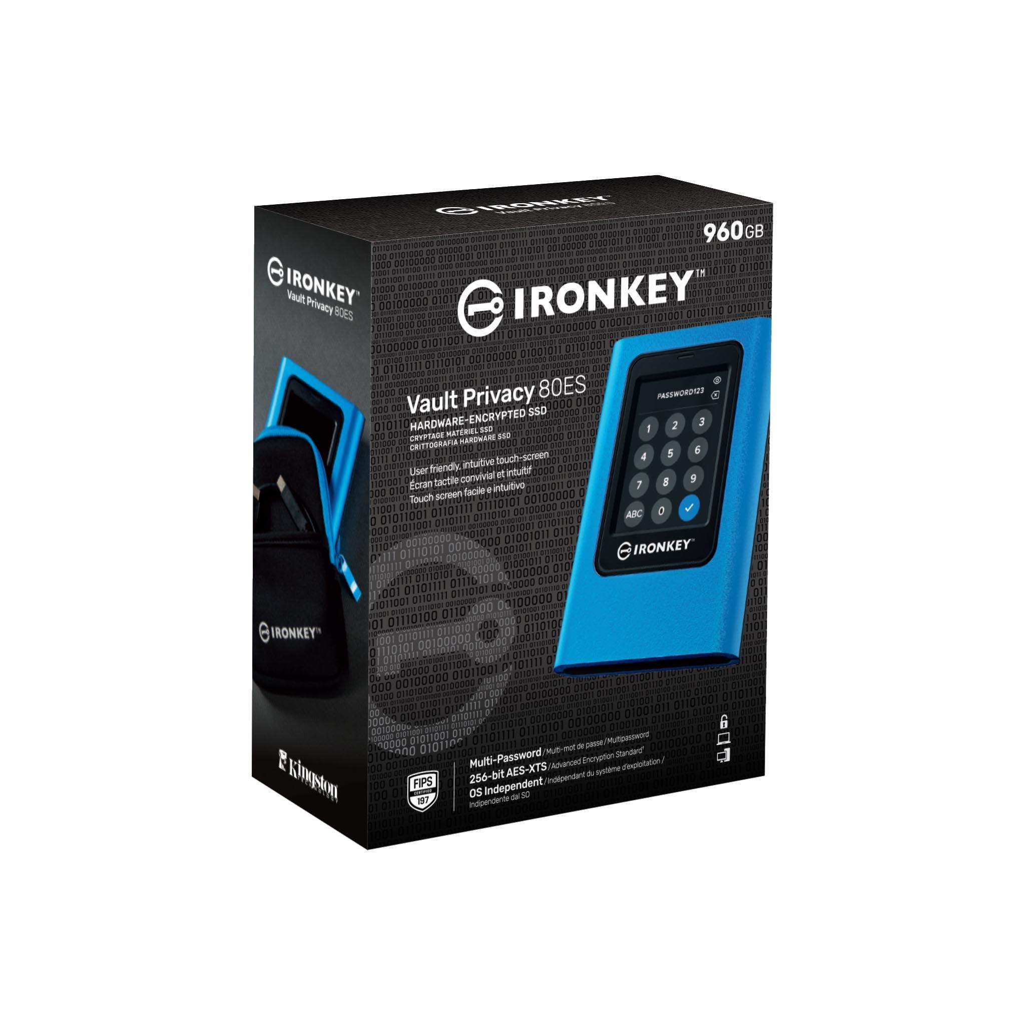 Kietasis diskas „Kingston IronKey Vault Privacy“ 960 GB užšifruotas SSD diskas