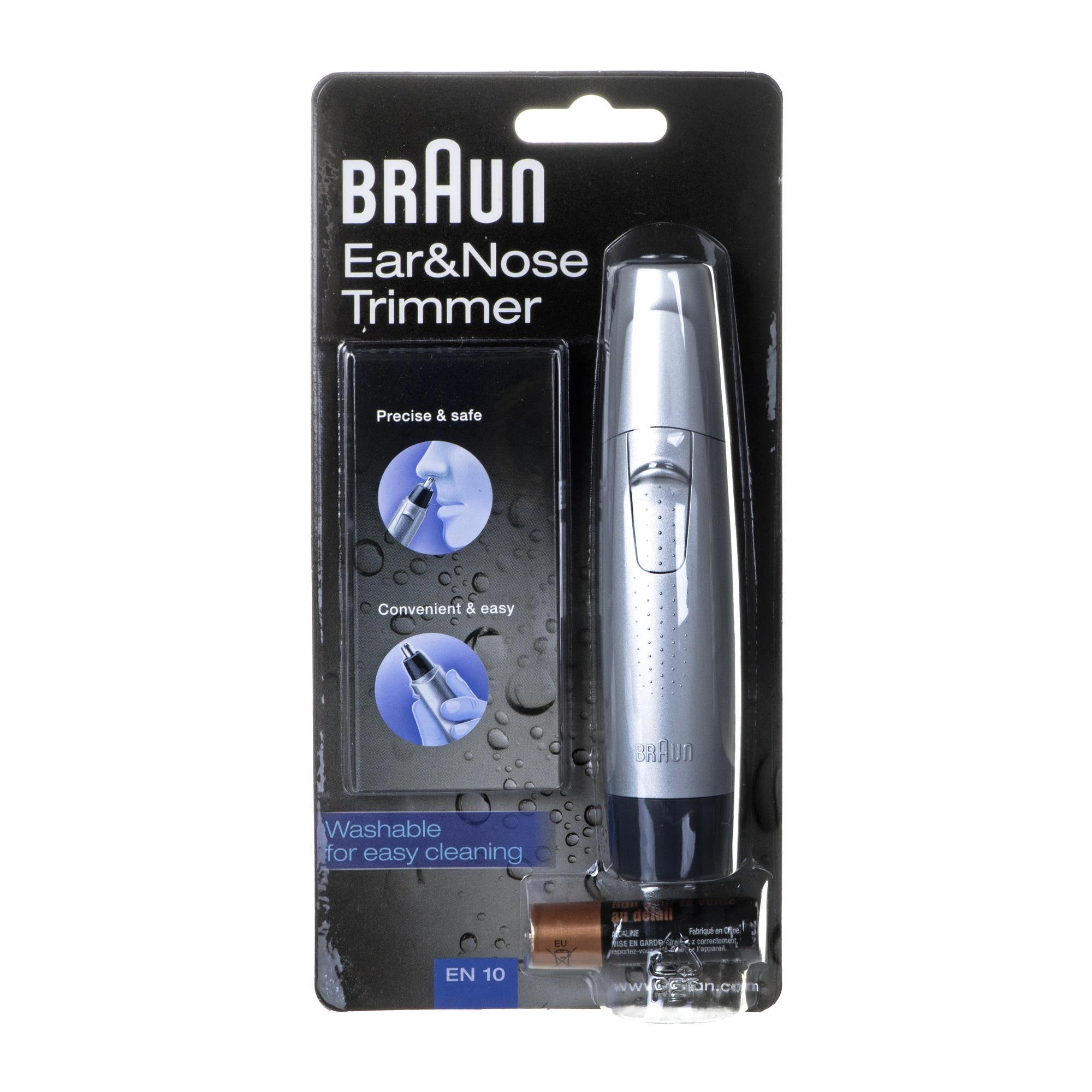 Braun Ear&Nose EN10 plaukų kirpimo mašinėlė Juoda, Sidabras