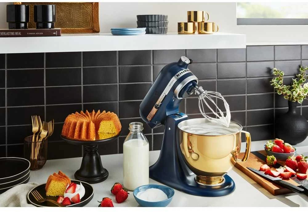 Virtuvinis kombainas Kitchenaid Artisan Elegance 5KSM175PSEIB  pastatomas plakiklis, 4,8 L, Ink Blue