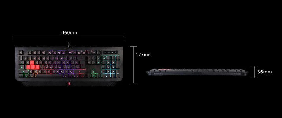 Klaviatūra A4Tech Bloody B120 Neon 46517