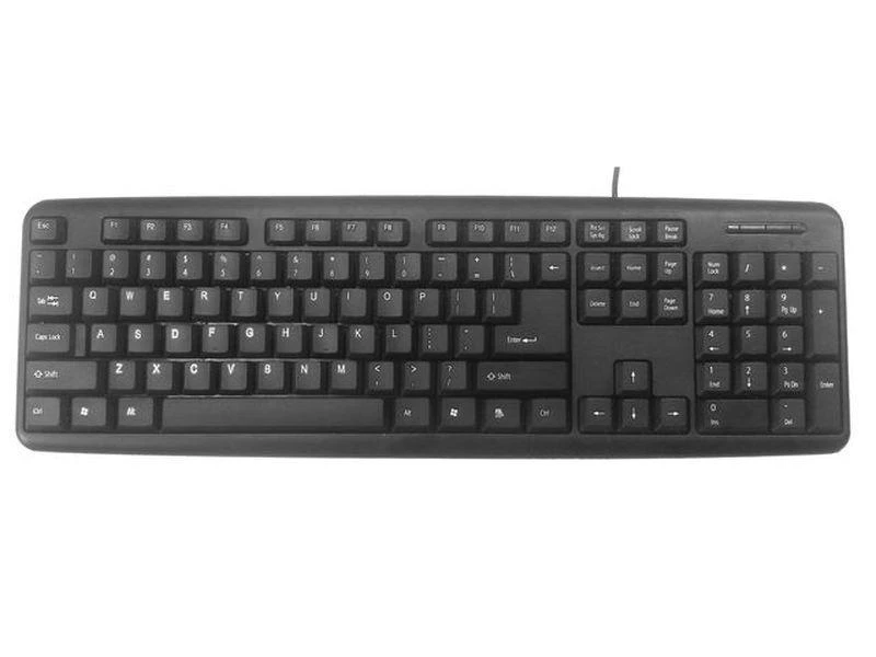 Gembird Standard klasikinė klaviatūra, USB jungtis, US idėstymas, Juoda