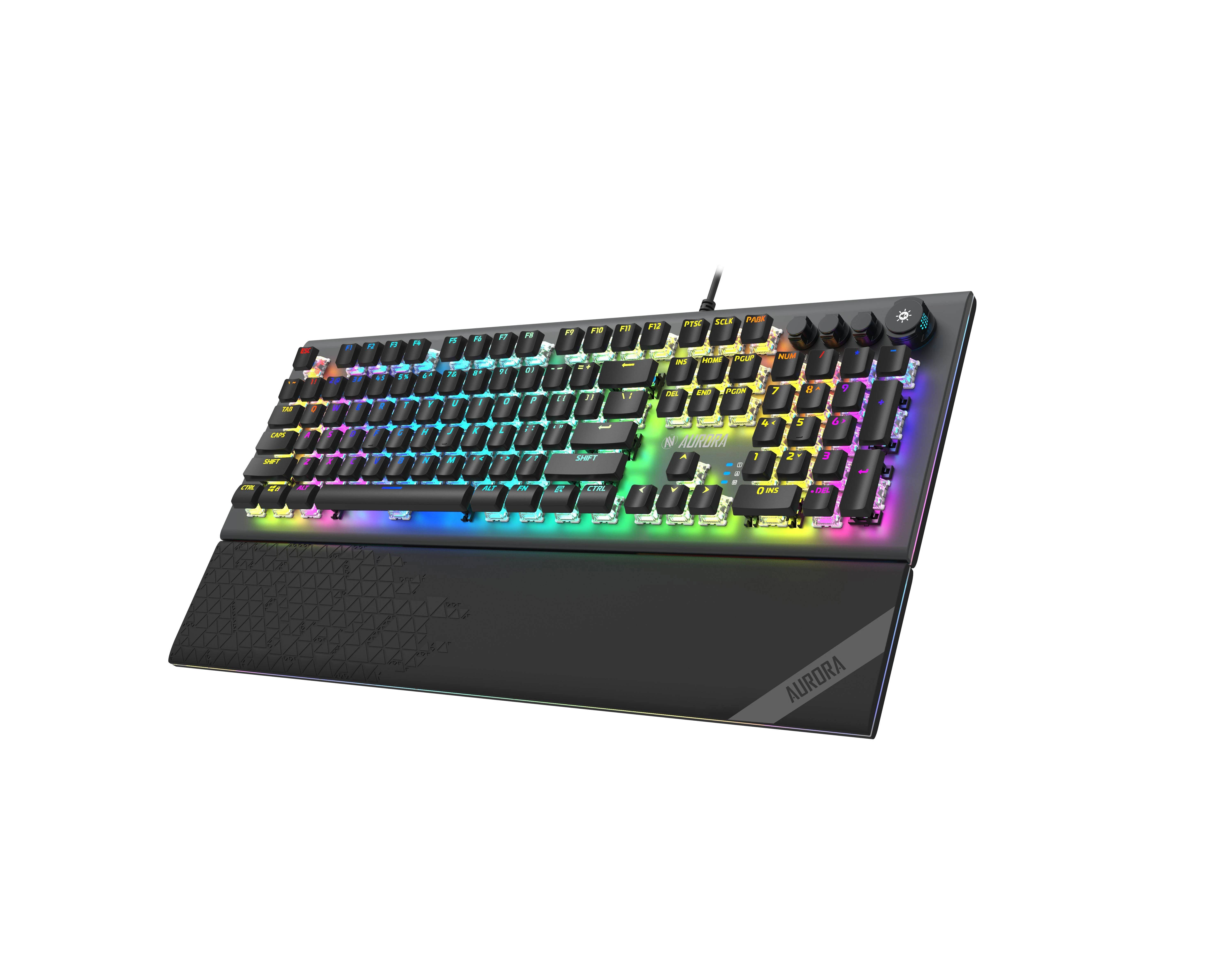 IBOX Aurora K-5 RGB su laidu USB Mechaninė klaviatūra