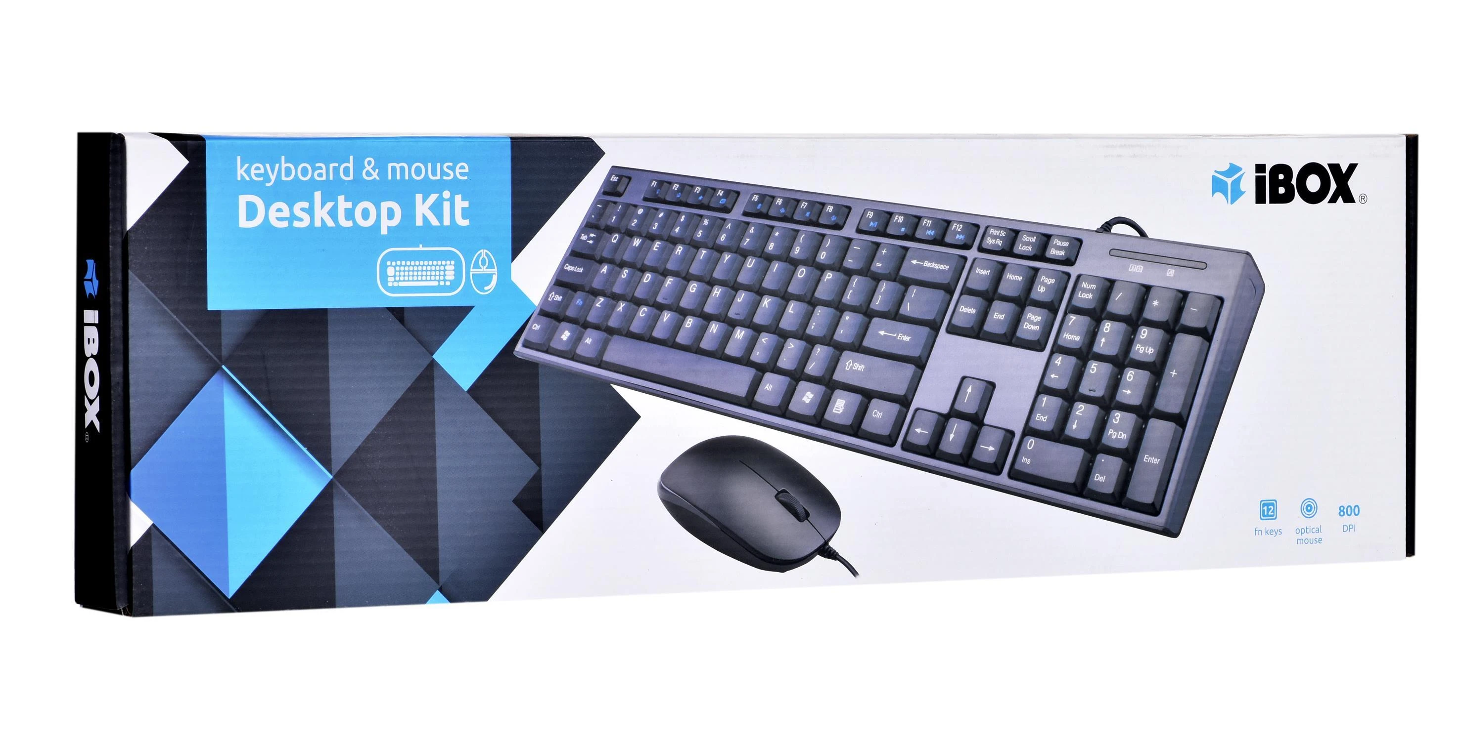 IBOX IKMS606 I-BOX DESKTOP KIT Klaviatūra ir pelė