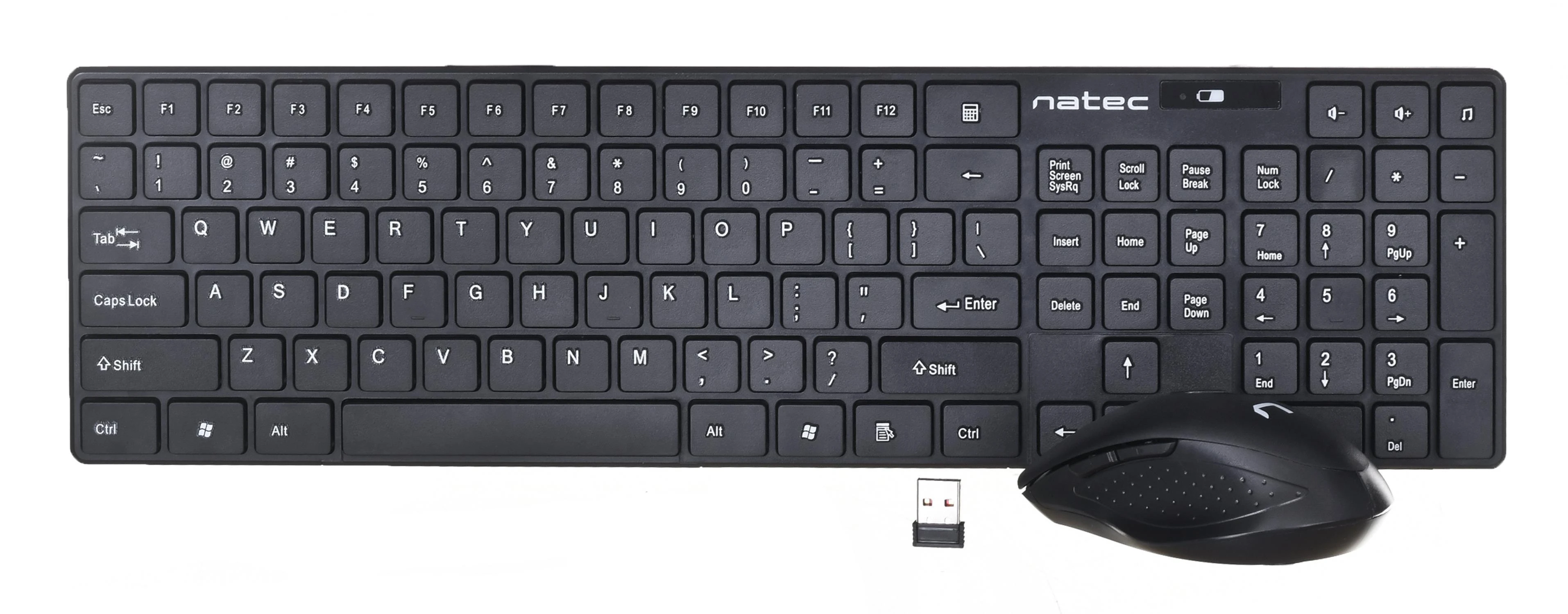 NATEC NZB-1440 Set 2in1 STINGRAY Belaidė klaviatūra ir pelė US išdėstymas