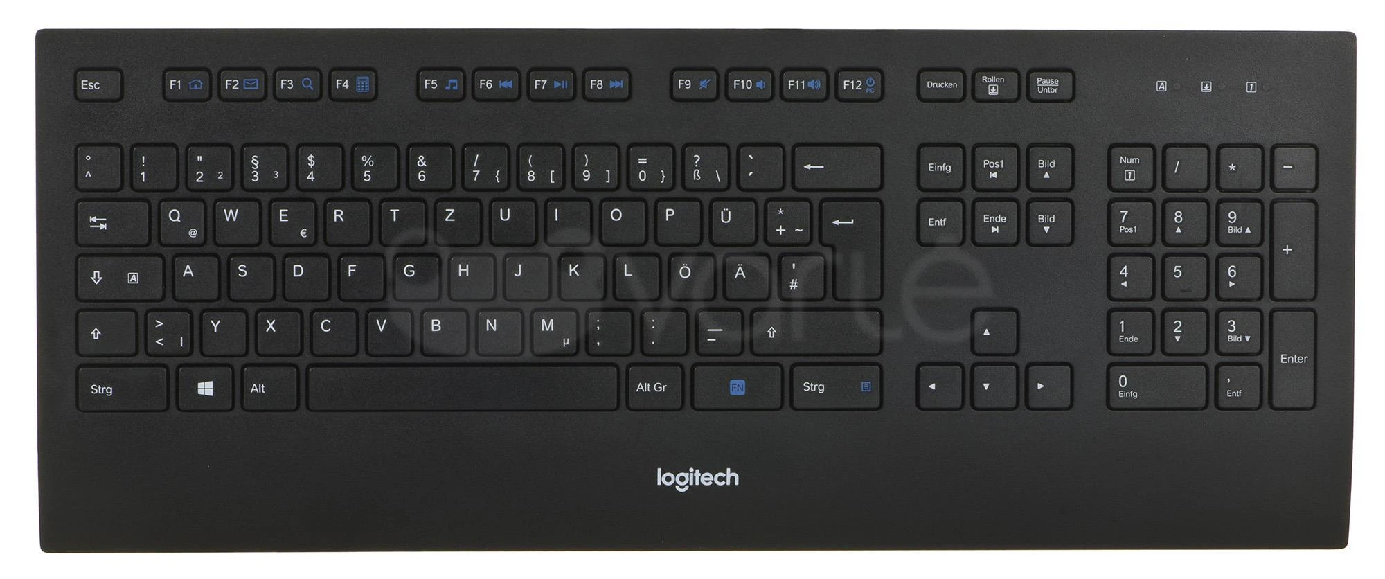 Laidinė klaviatūra Logitech K280E, Išdėstymas: DE