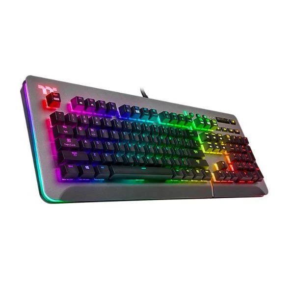 Klaviatūra Thermaltake Level 20 RGB Titanium Cherry MX Mėlyna
