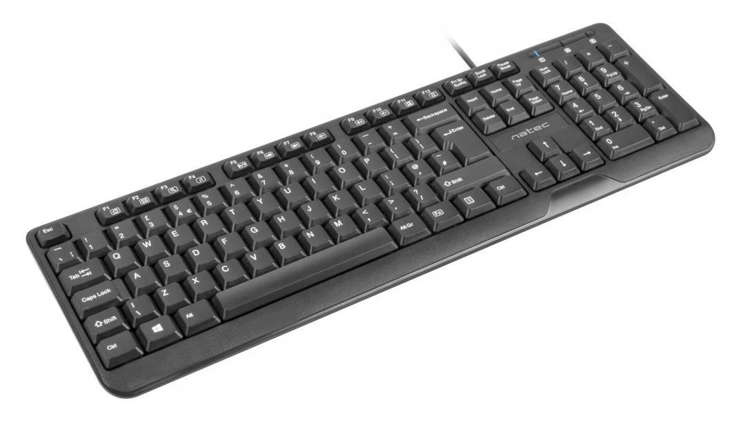 NATEC NKL-0967 Natec Klaviatūra TROUT SLIM USB US išdėstymas juodas