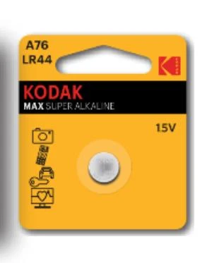 Bateria „Kodak ULTRA Alkaline A76 LR44“ baterija, 1 vnt.