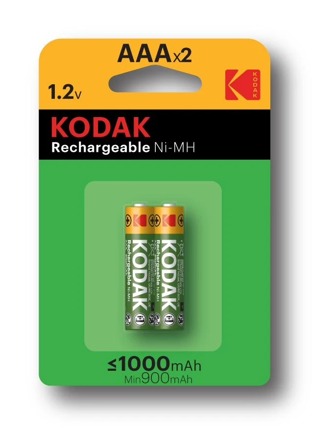 Kodak AAA įkraunamos baterijos, 2 vienetų pakuotė