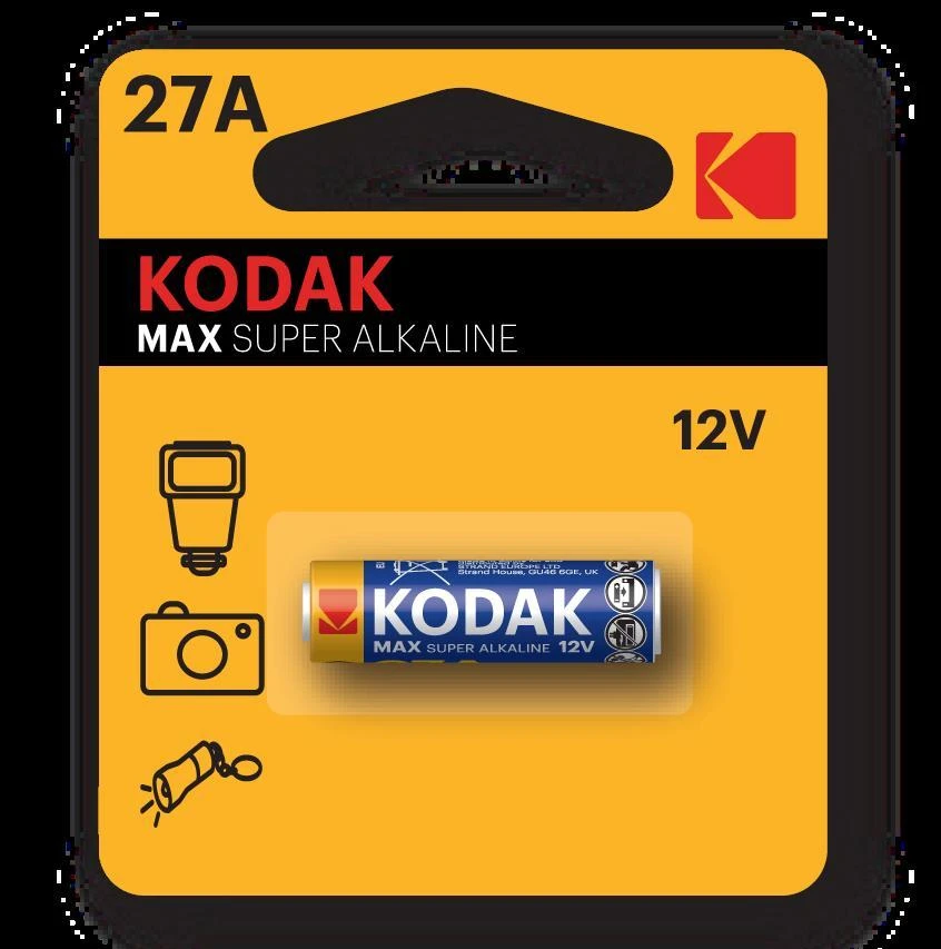 Bateria „Kodak ULTRA Alkaline 27A“ baterija, 1 vnt.