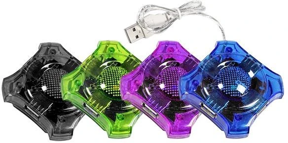 Šakotuvas Esperanza 4 jungtys EA150K USB2.0 STAR, juodas