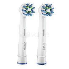 Dantų šepetėlis Oral-B CrossAction 80248026 dantų šepetėlio galvutė 2 vnt Mėlyna, Balta