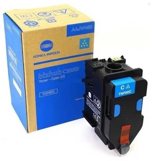 Konica Minolta TNP80C tonerio kasetė originali Žydra