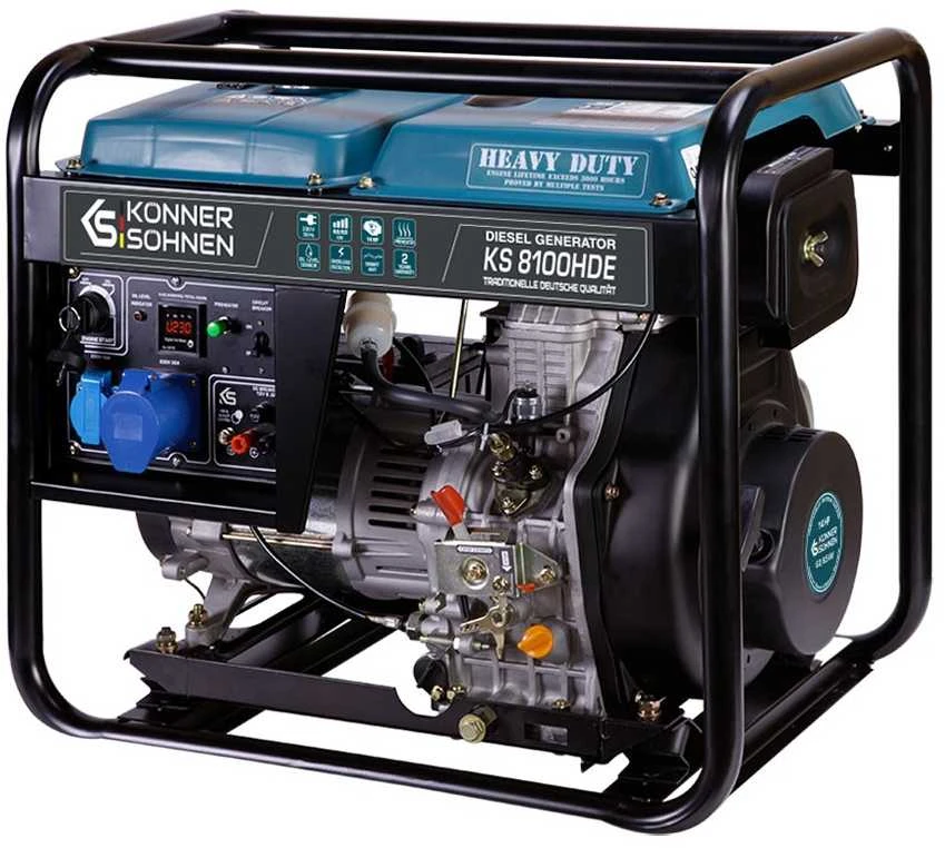 Könner & Söhnen dyzelinis generatorius 6,0kW 230V KS 8100HDE (EURO V)