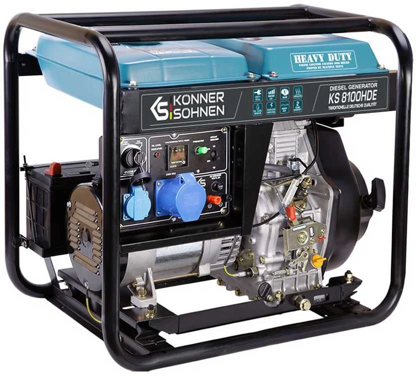 Könner & Söhnen dyzelinis generatorius 6,0kW 230V KS 8100HDE (EURO V)