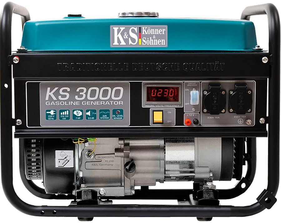 KÖNNER & SÖHNEN Generatorius benzininis 3kW 230V KS 3000