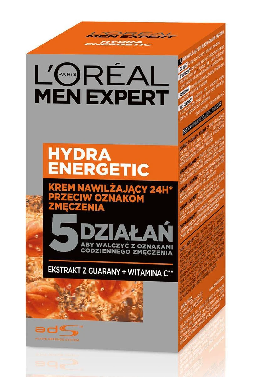 MEN EXPERT veido kremas Hydra Energetic 50ml