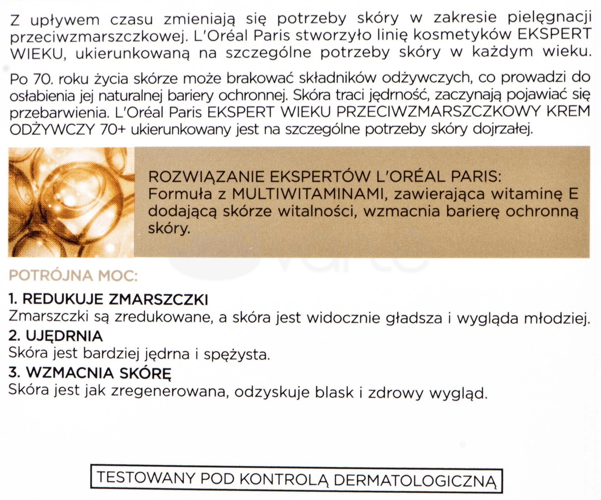 L'Oreal Paris Ekspert Wieku 70+, 50 ml