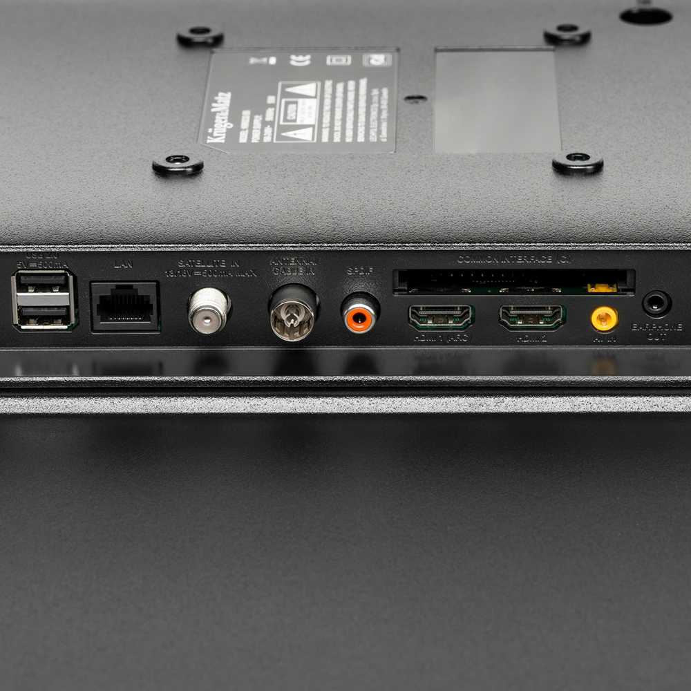 Kruger & Matz 32" HD išmanusis televizorius DVB-T2/S2 H.265 HEVC