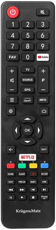 Kruger & Matz 32" HD išmanusis televizorius DVB-T2/S2 H.265 HEVC