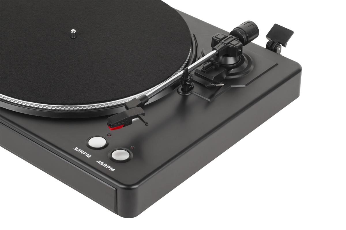 Kruger & Matz Plokštelių grotuvas - Krüger&Matz TT-501 diržo pavara 33/45 RPM Juodas