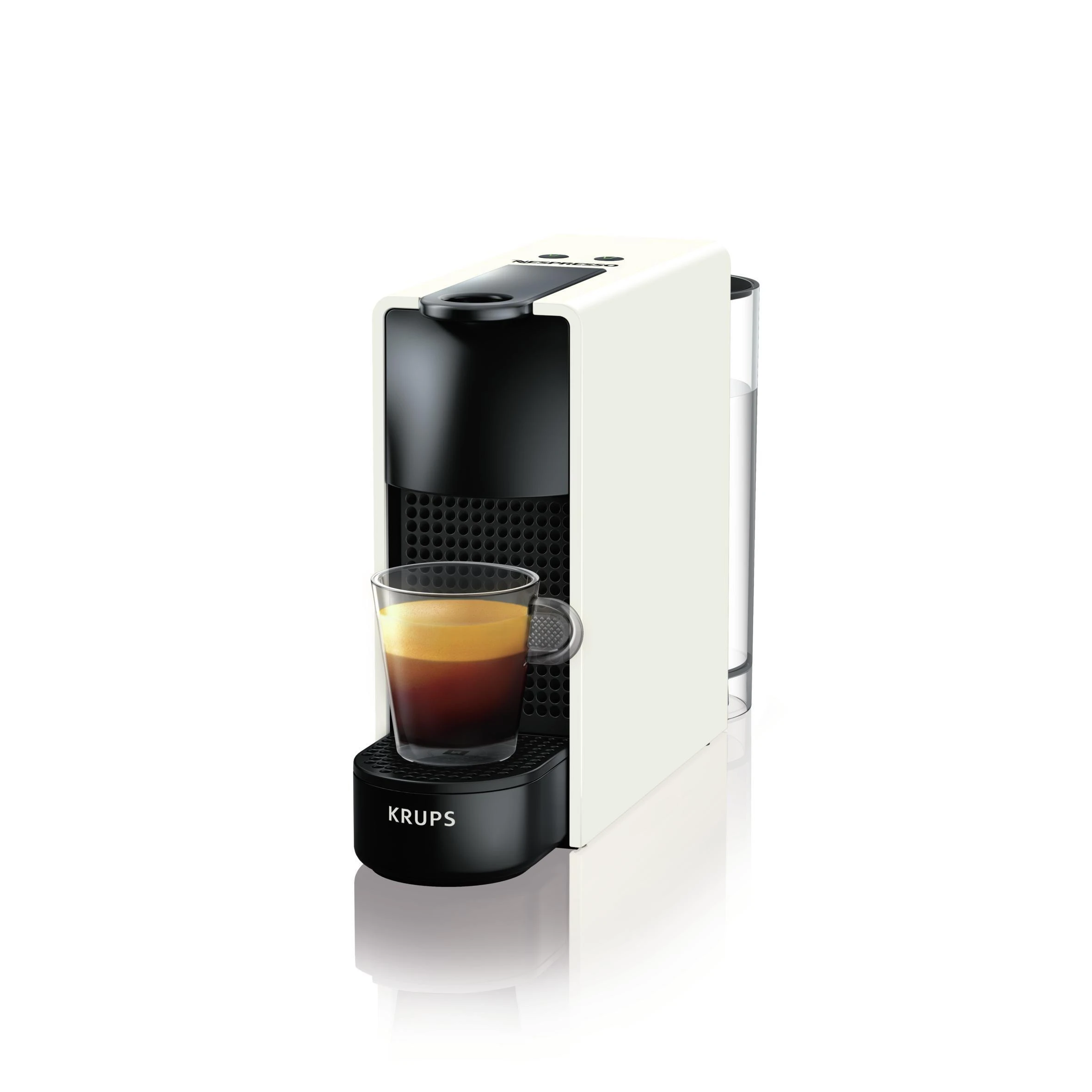 Kavos aparatas kapsulinis Krups Nespresso Essenza Mini XN1101 (1260W, baltos spalvos)