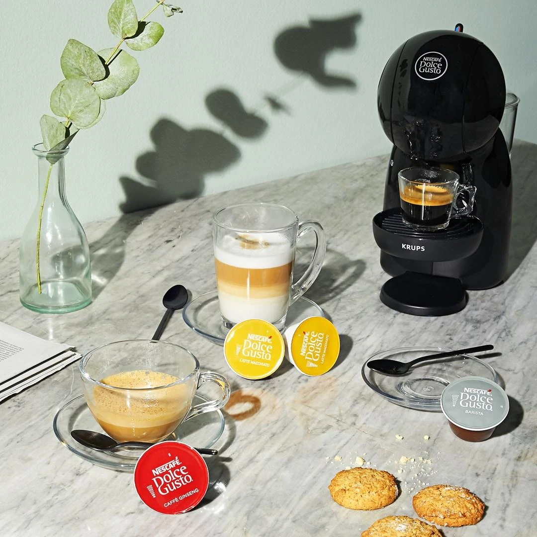 Krups Nescafé kapsulinis Kavos aparatas Dolce Gusto Piccolo XS KP1A3B10 Manual, 1600 W, Juodas