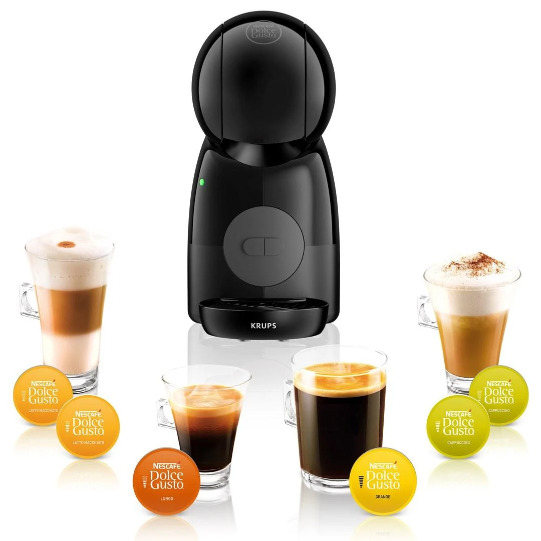 Krups Nescafé kapsulinis Kavos aparatas Dolce Gusto Piccolo XS KP1A3B10 Manual, 1600 W, Juodas