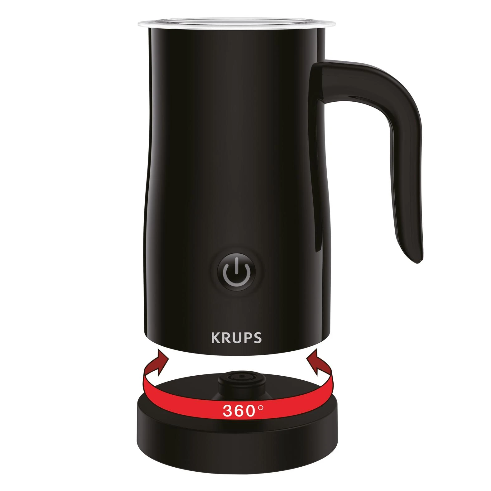 Krups XL1008 Automatinis pieno plakiklis/šildytuvas Juodas
