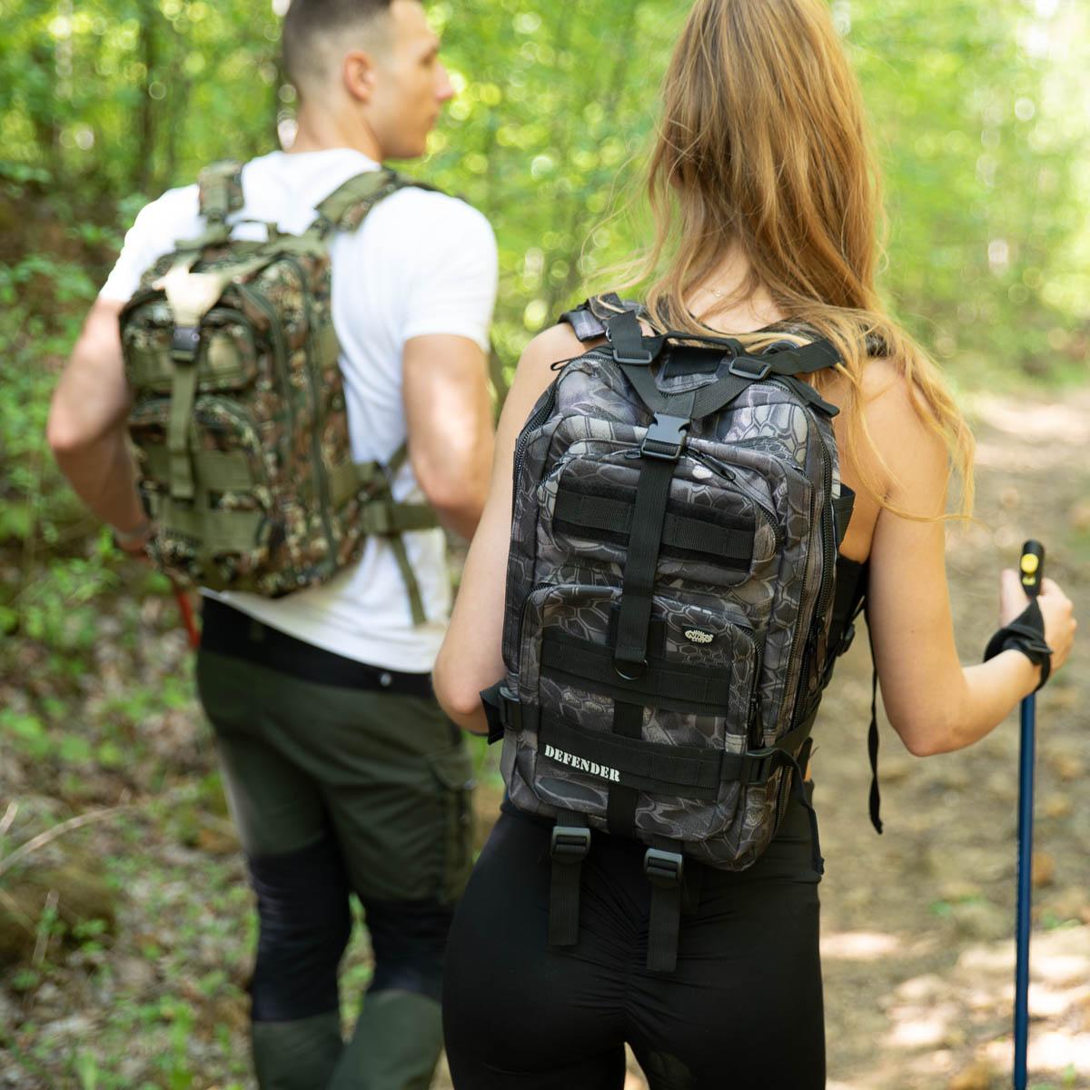 NILS CAMP DEFENDER Backpack CBT7204 Juodas, Moro
