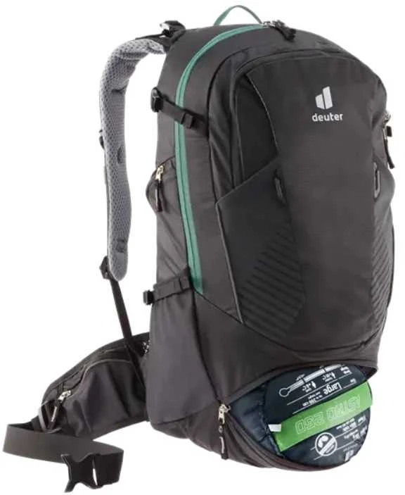 Kuprinė dviratininkams Deuter Trans Alpine 30 - Juoda