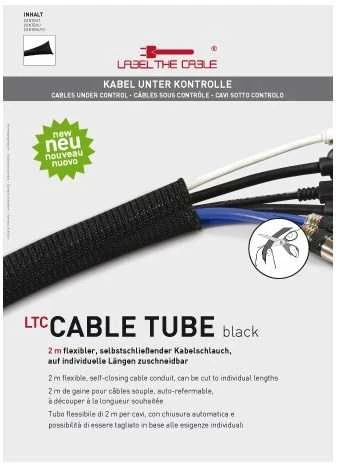 LABEL THE CABLE Cable sleeve 2m – juodos spalvos