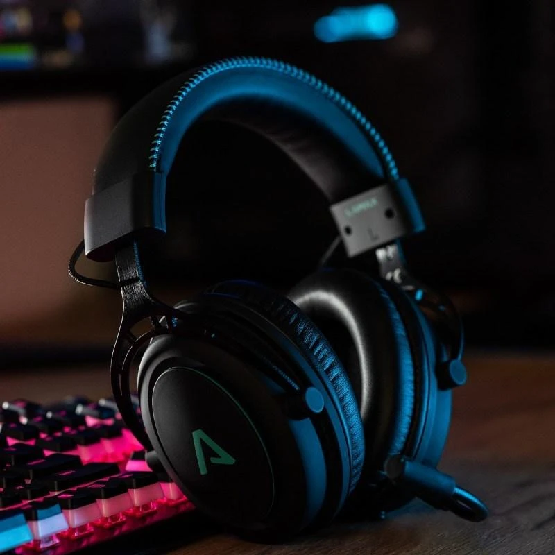 Lamax LMXHGE1 ausinės su laidu su lankeliu ant galvos Gaming Juodas