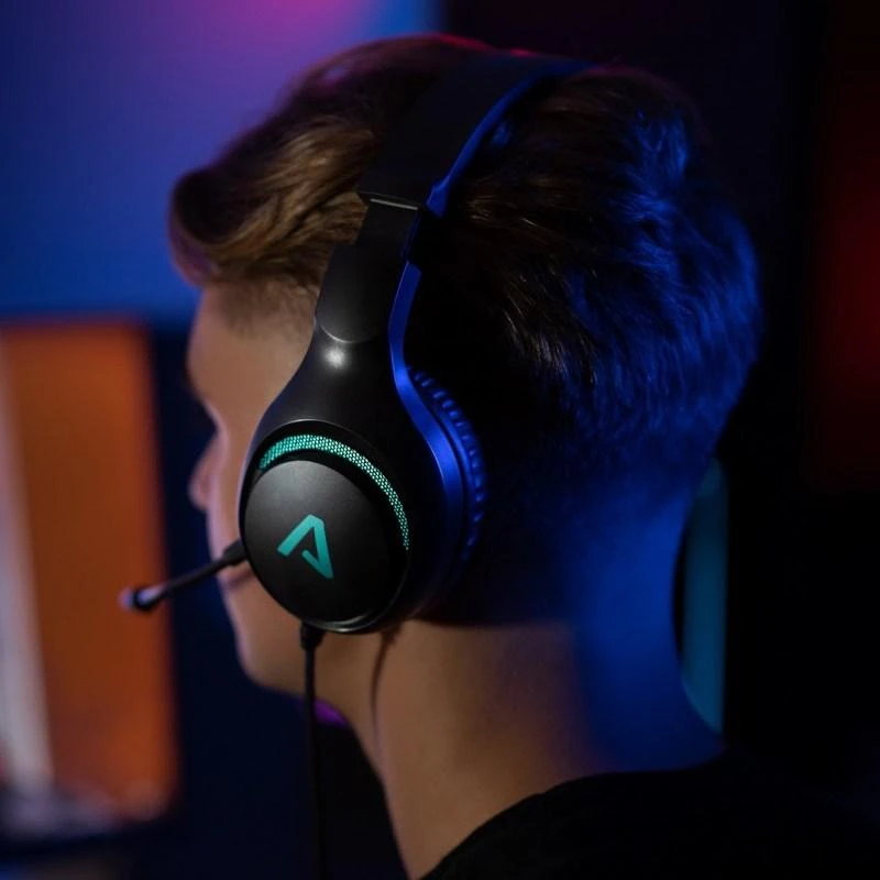 Lamax LMXHGU1 ausinės su laidu su lankeliu ant galvos Gaming Juodas