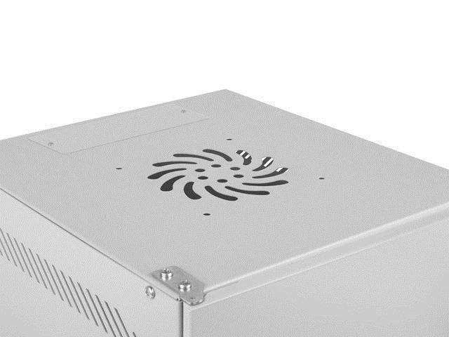 LANBERG Rack spintelė 10 colių sieninis laikiklis 6U 280x310 pilkas su metalinėmis durelėmis buto paketas