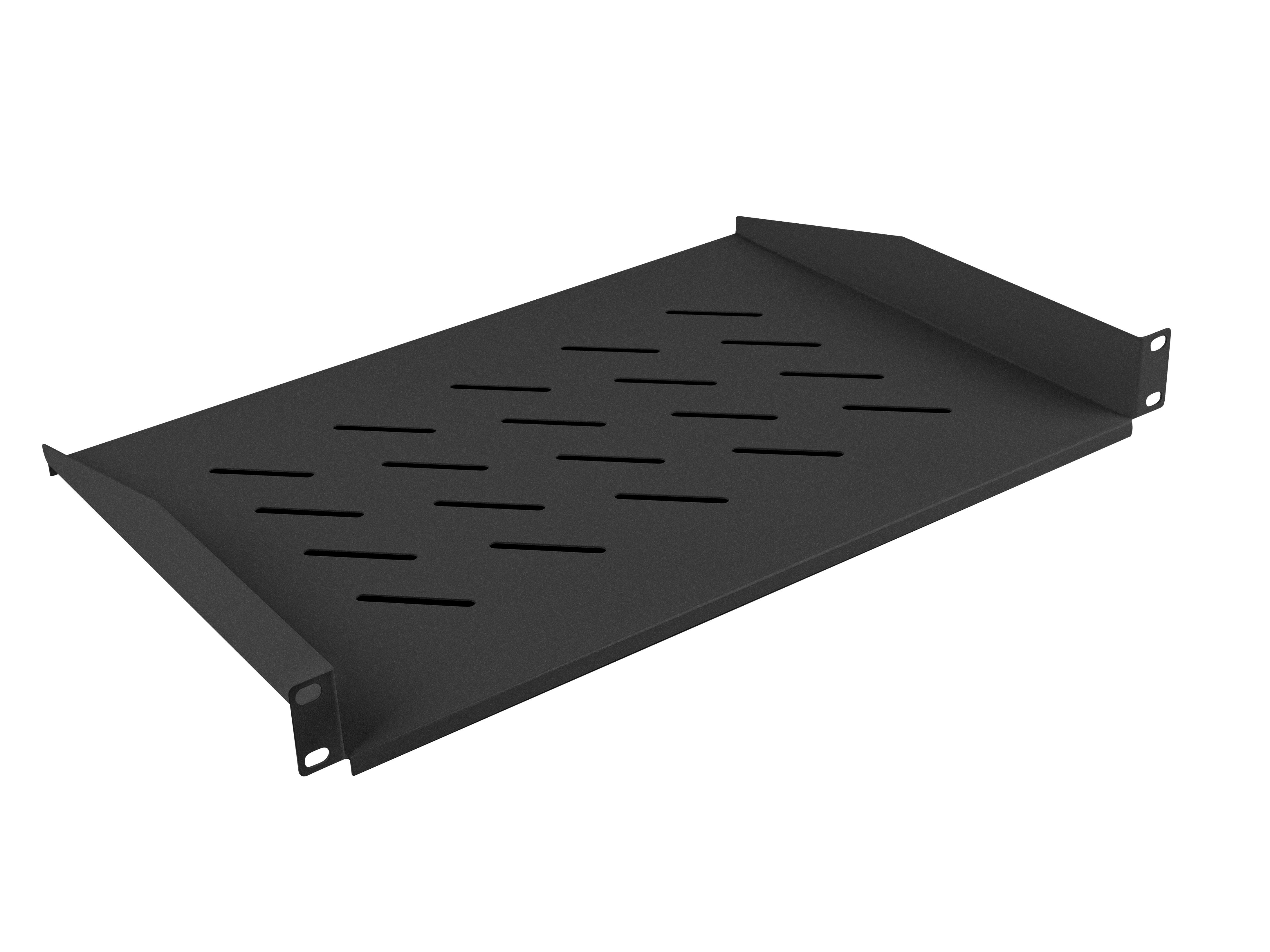 Serverių lentyna LANBERG AK-1008-B Lanberg fixed shelf 19, 1U/483x315mm, max load capacity iki 20kg juodas