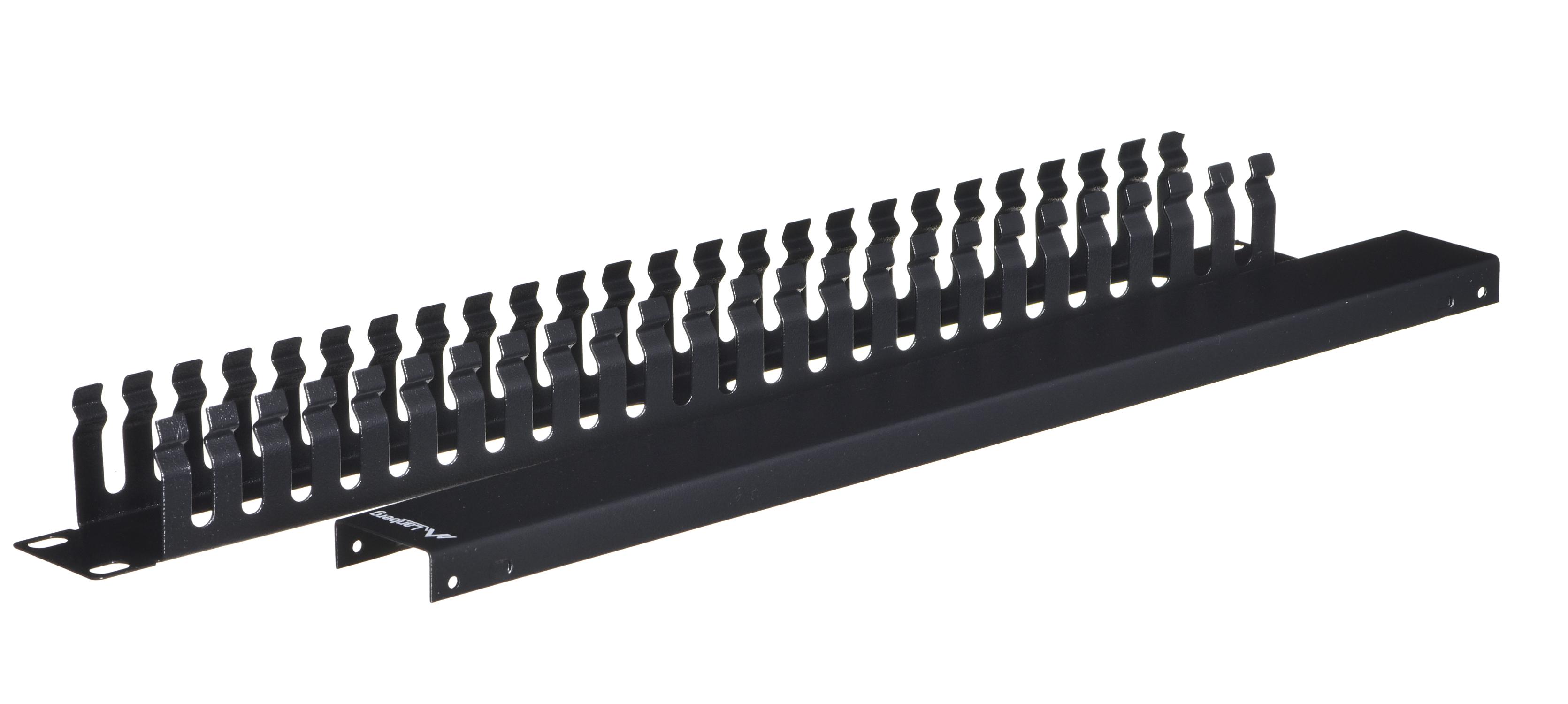 LANBERG AK1201B kabelis management panel type A 19 1U juodas, modelis