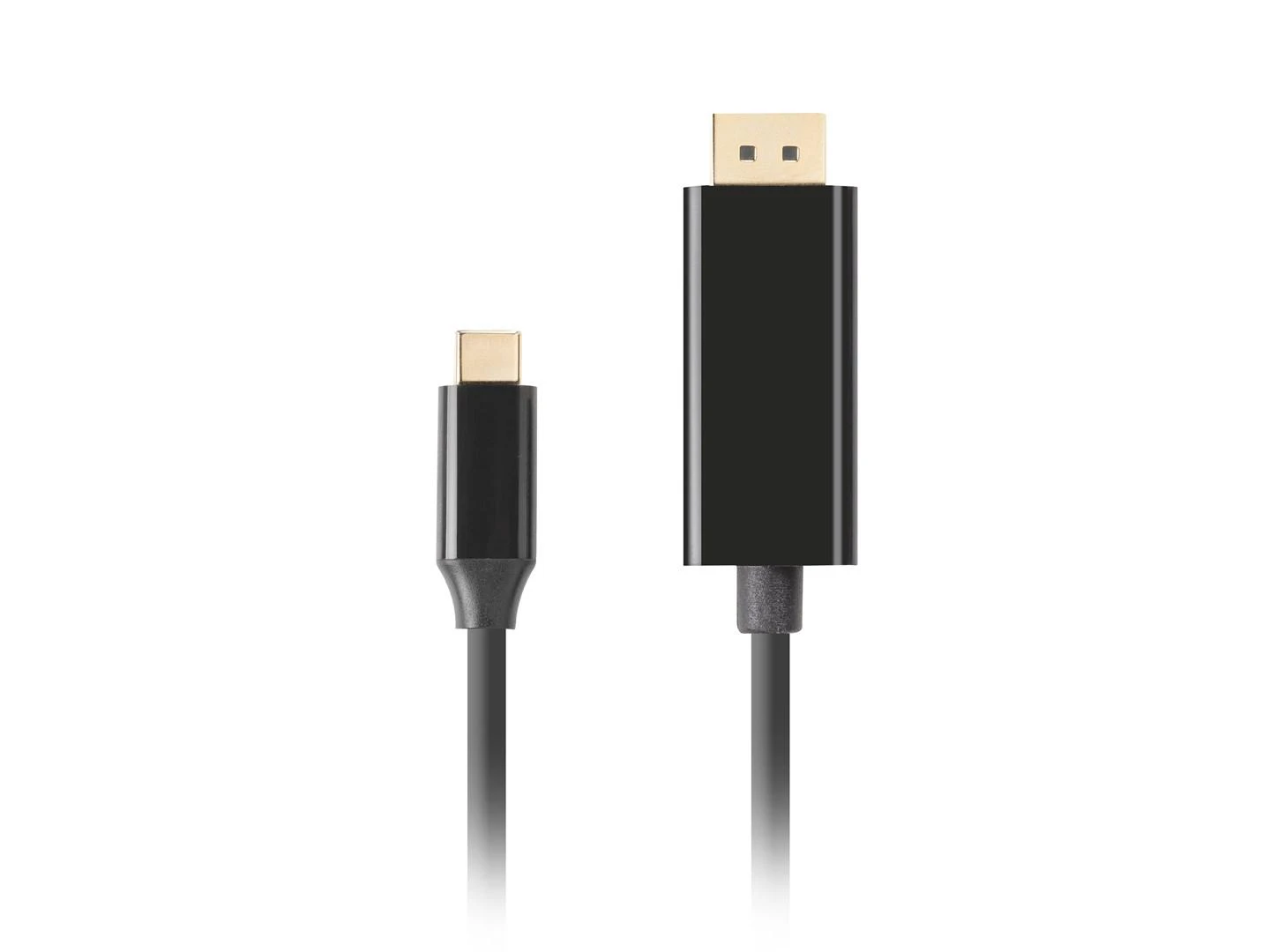 Lanberg USB-C į DisplayPort kabelis, 1 m 4K/60Hz, Juodas | Lanberg | USB-C į DisplayPort kabelis | CA-CMDP-10CU-0010-BK | 1 m