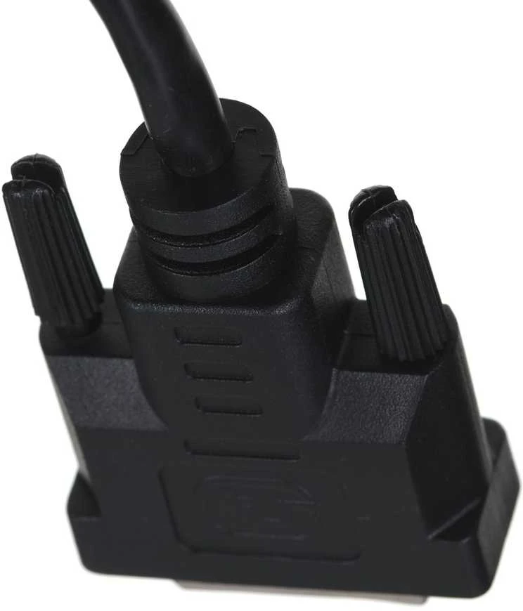 DVI-D kabelio jungtis su fiksavimo varžtais