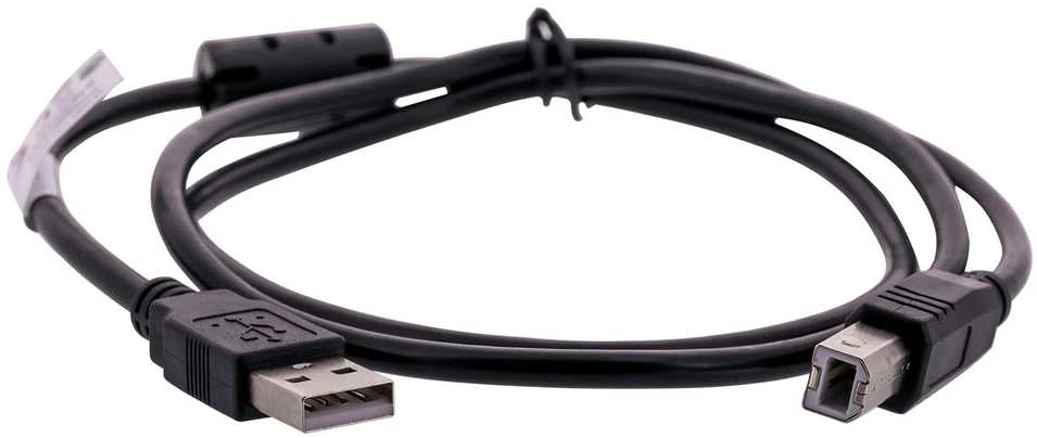 LANBERG USB-A M USB-B M 2.0 laidas 1.0m juodas feritas