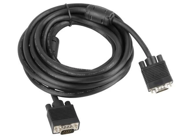 Juodas VGA ilgintuvas su ferito filtru
