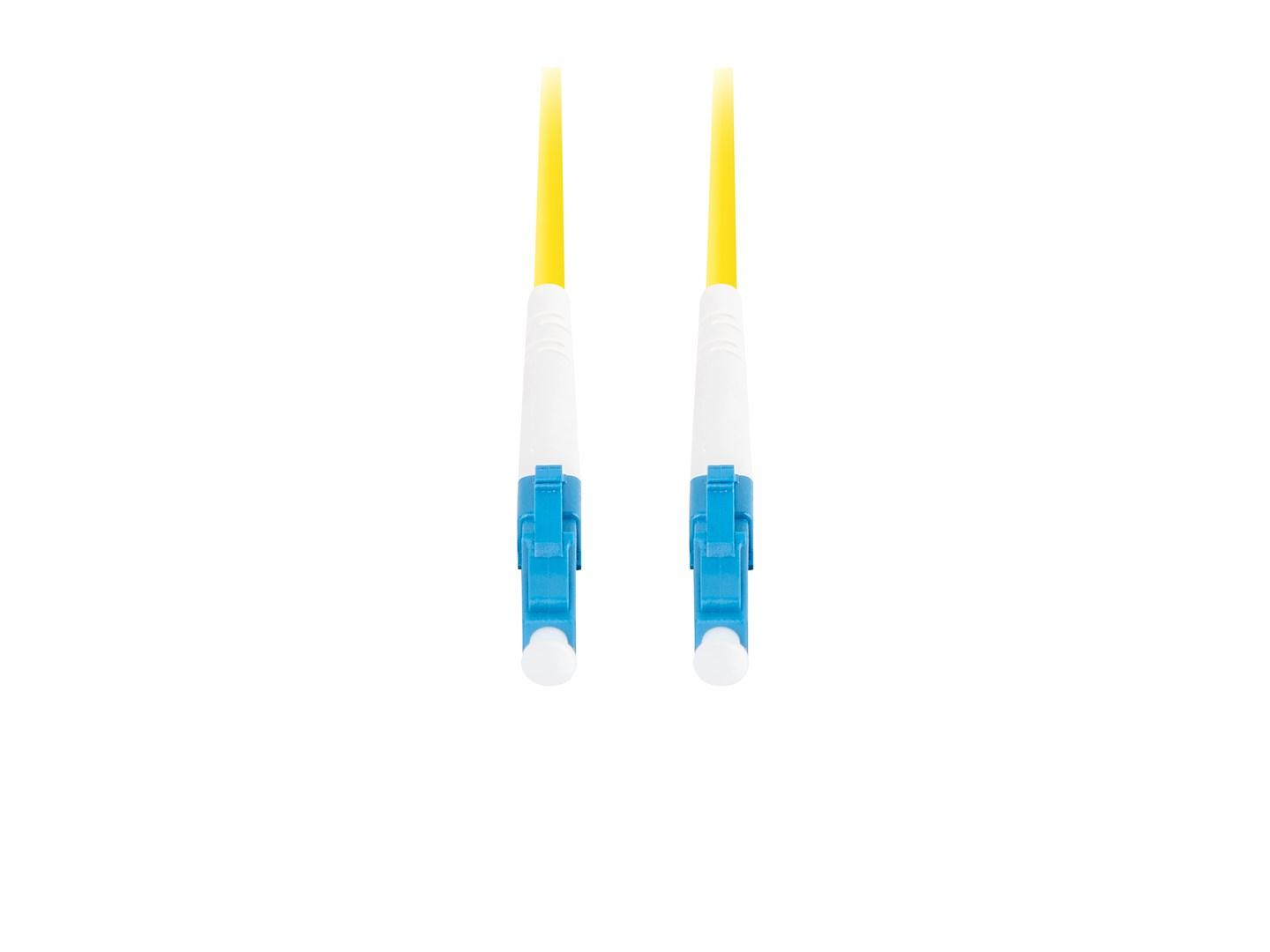 LANBERG šviesolaidinis laidas SM LC/UPC-LC/UPC simplex 1m LSZH g657a1 3.0mm geltonas