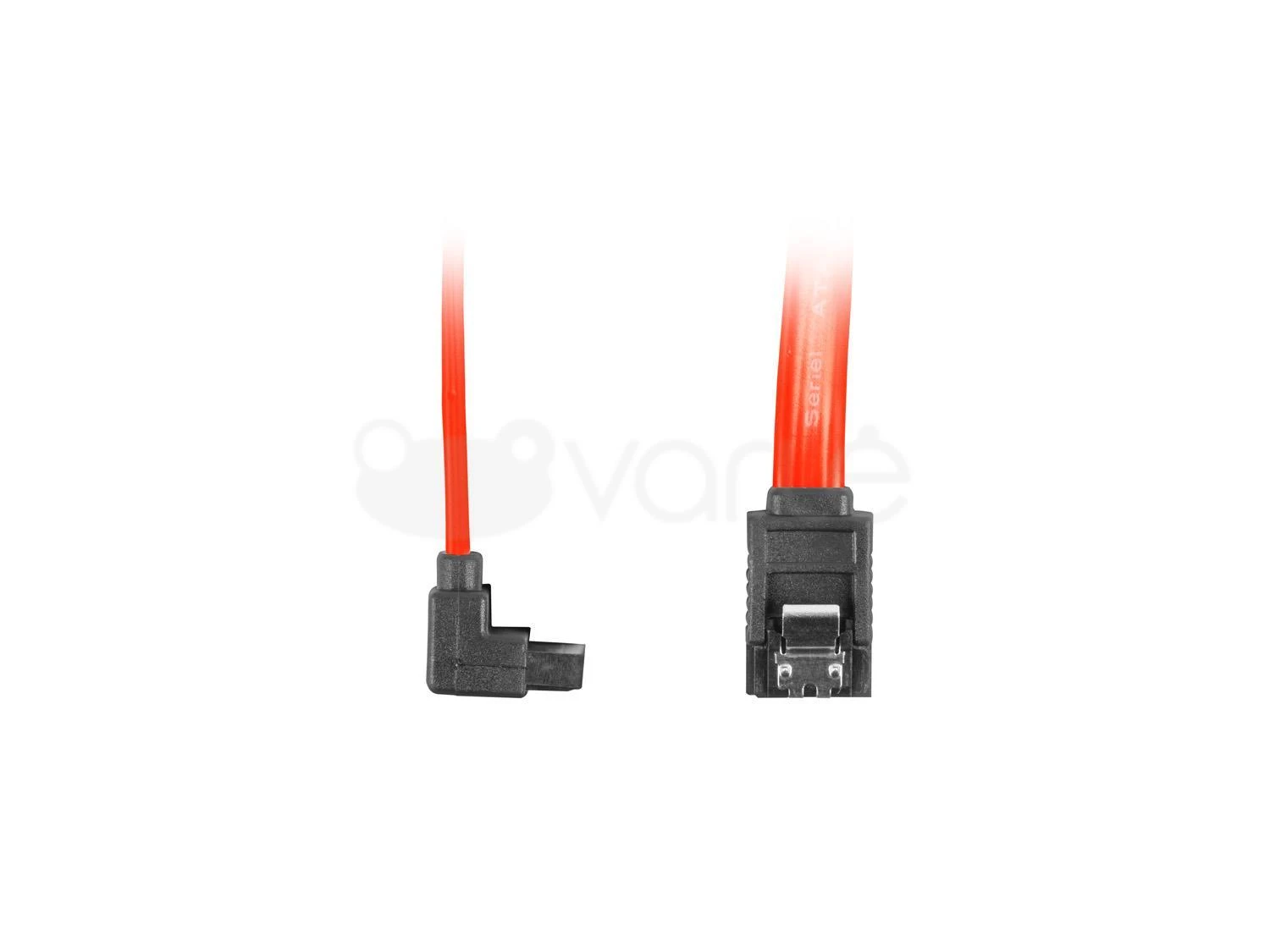 LANBERG CA-SASA-13CU-0030-R CABLE SATA DATA II 6GB/S F/F 30cm METAL CIP ANGLED Rounds