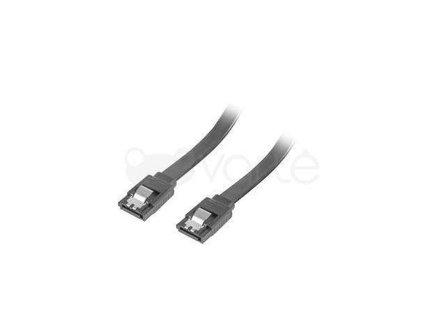 LANBERG CA-SASA-14CU-0070-BK laidas SATA DATA II 6GB/S F/F 70cm METAL CLIPS Juodas