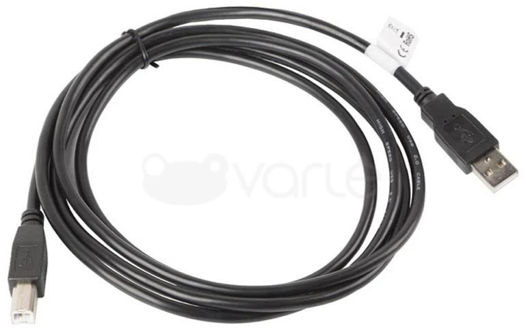 LANBERG CA-USBA-10CC-0018-BK cable USB 2.0 AM-BM 1.8m juodas
