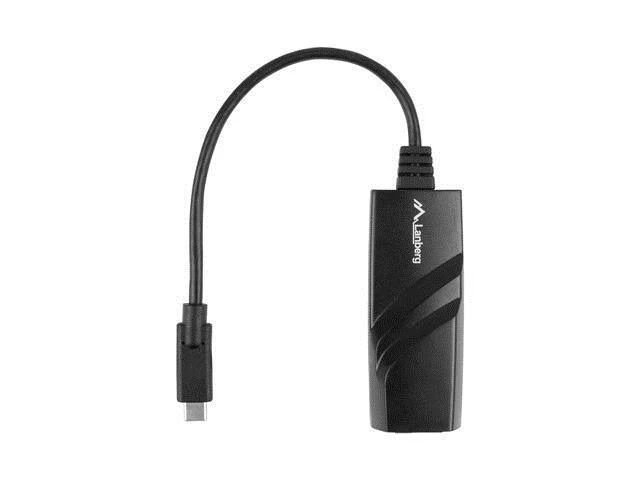 LANBERG NC-1000-02 Adapteris Lan Card USB Typ-C 3.1 – RJ45 1GB ant kabelio