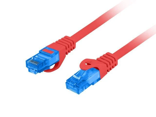 LANBERG patchcord kat.6A FTP LSZH CCA 3m raudona