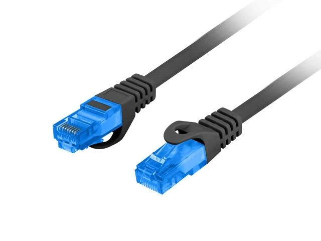 LANBERG patchcord cat.6A FTP LSZH CCA 5m juodas